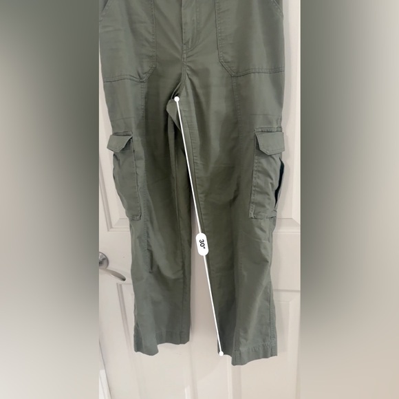 Y2K Abercrombie Fitch Military Utility Cargo Women 8 Pants Straight Leg Outdoor - Picture 11 of 13